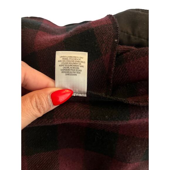 BP Womens sz M wool blend plaid flannel barn grandpacore jacket - Picture 7 of 7